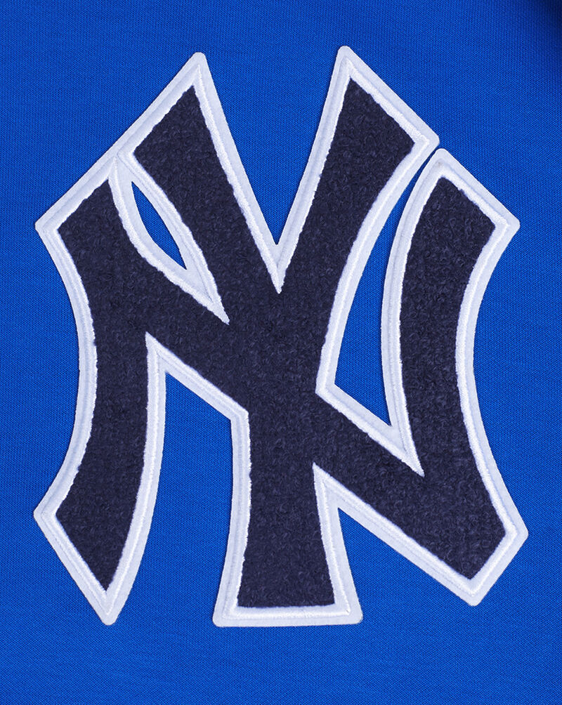 PRO STANDARD New York Yankees Classic Chenille Double Knit Pull Over Hoodie  LNY531152-RYB Blue 2