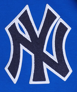 New York Yankees Classic Chenille Double Knit Pull Over Hoodie 