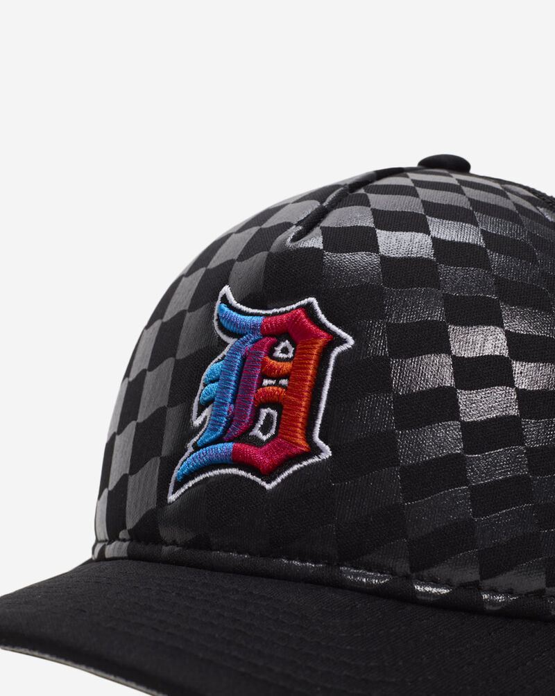 New Era 9Forty A-Frame Detroit Tigers Raceway Snapback Hat 60641187 Black 2