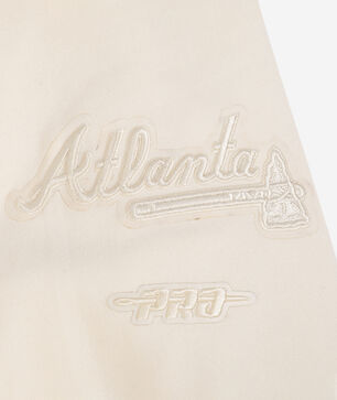 Big Boys' Atlanta Braves Neutral Fleece Crewneck