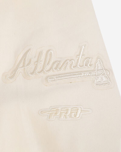 Big Boys' Atlanta Braves Neutral Fleece Crewneck