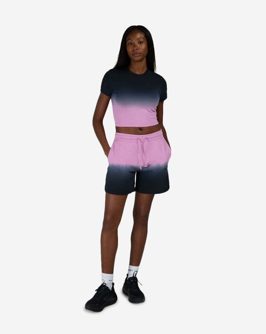 Shop Nike NSW Chill Knit Slim Cropped T-Shirt II7074-010 black
