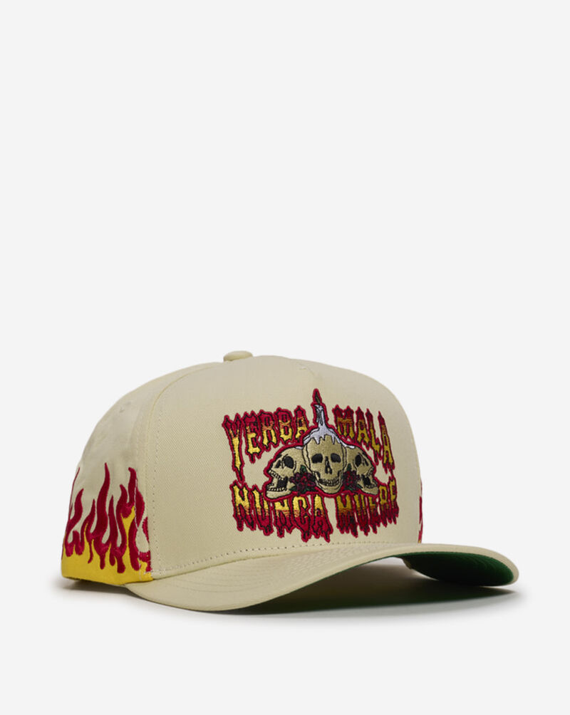 Field Grade Yerba Mala Flames Twill Trucker Hat 1005205 cream 1