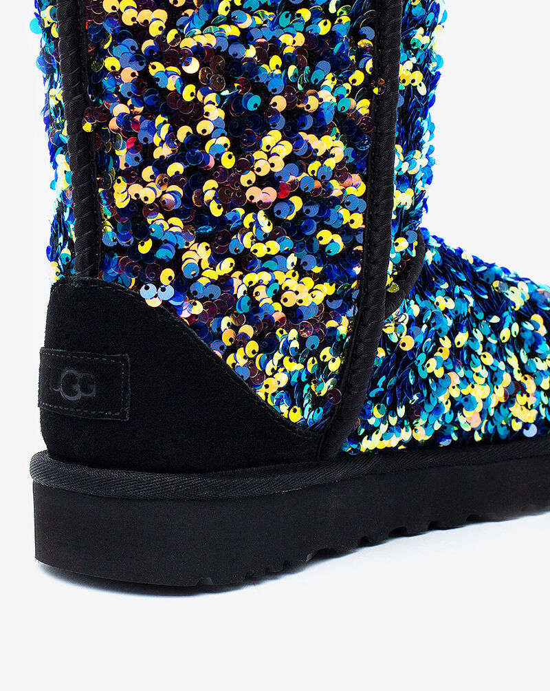 UGG Classic Short Stellar Sequin Boots 1112514BLK Black 5