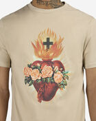 Mister Tee Burning Heart Tee MTUS465-US-03872 Beige 3