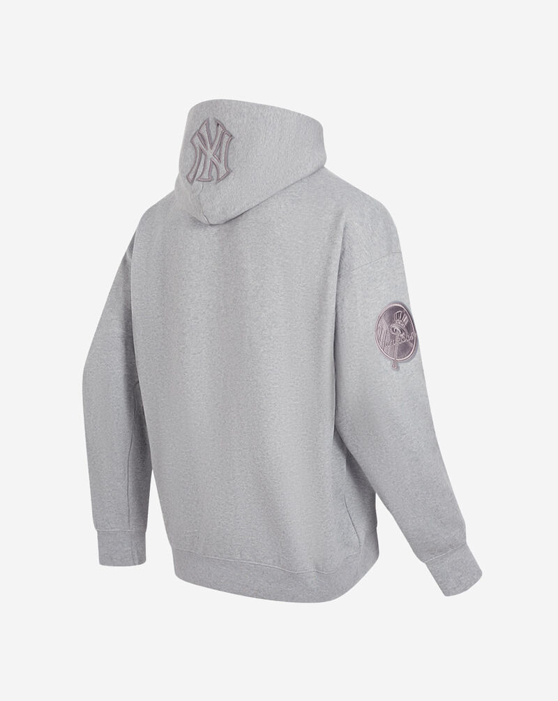PRO STANDARD New York Yankees Neutral Drop Shoulder Fleece Pull Over Hoodie  LNY536852-DHG Grey 3