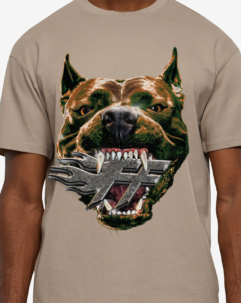 Forgotten Faces Forgotten Pit Bull Tee FOFUS139-03872 Beige 3
