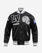 Las Vegas Raiders Mash Up Rib Satin Jacket