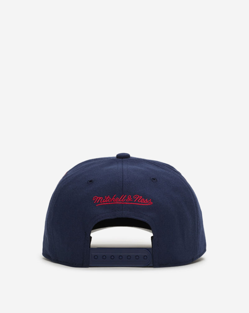 Mitchell  Ness Boston Red Sox Pro Pinch Triple Logo Snapback Hat HP19015-BRSNAVY Blue 3