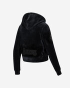 Los Angeles Lakers Triple Black Velour Full-Zip Pullover Hoodie