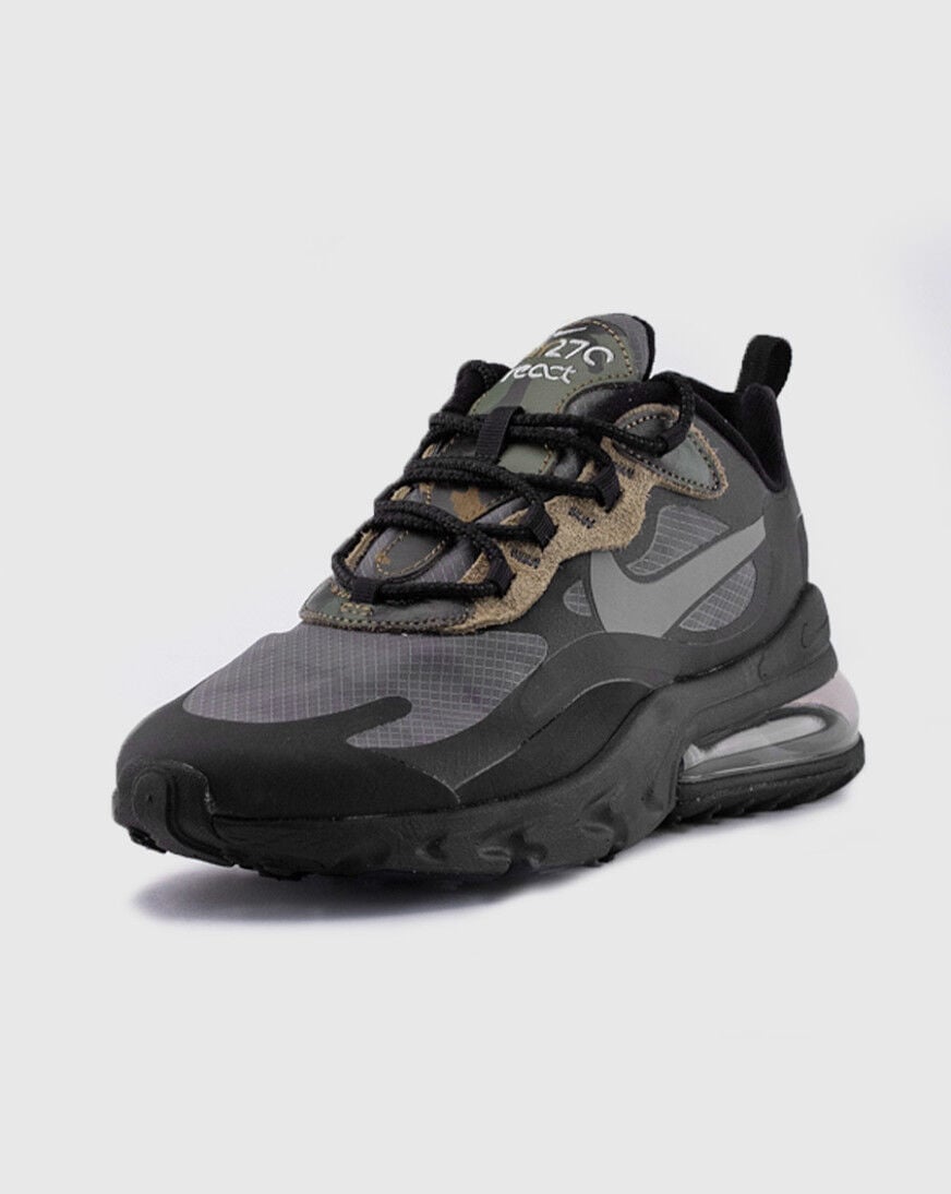 air max 270 react black white anthracite camo