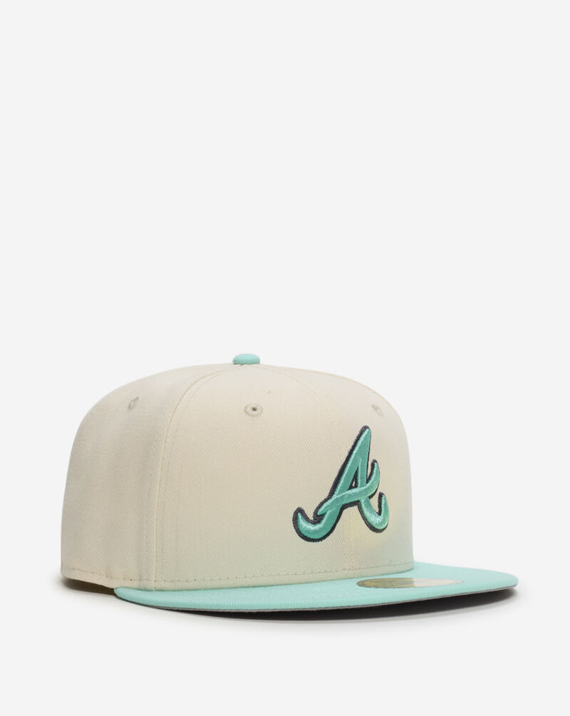 New Era 59Fifty Atlanta Braves Fitted Hat 60804654 cream 1