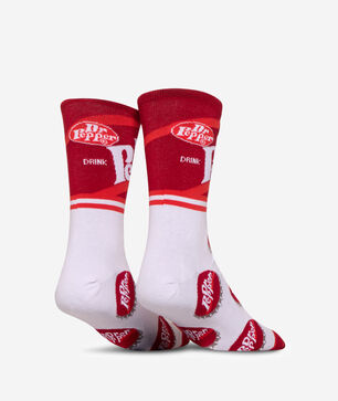 Dr Pepper Half Stripe Crew Socks (L)