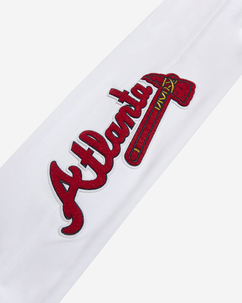 PRO STANDARD Atlanta Braves Classic Chenille Double Knit Jogger LAB431544-WHT White 2