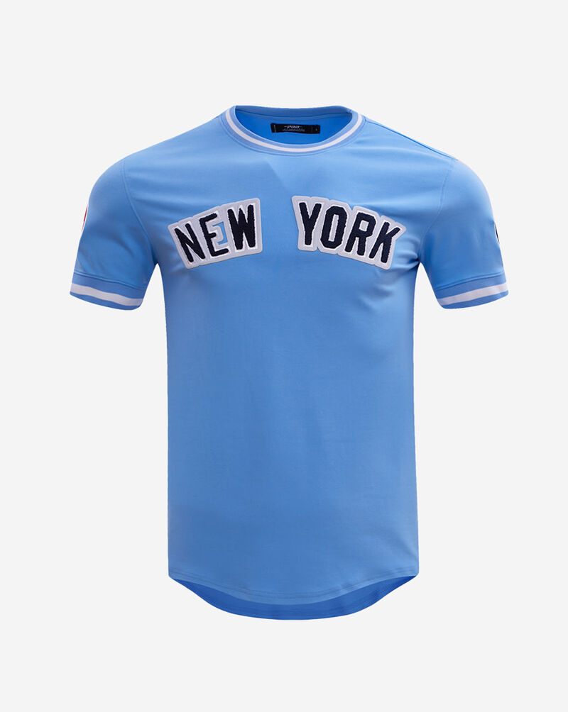 PRO STANDARD New York Yankees Short Sleeve Classic Chenille Double Knit Tee  LNY131891-UNI Blue 1