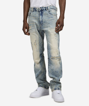 Vintage Wash 5Pkt Straight Jeans