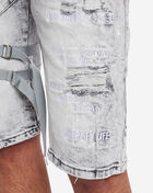 Multi Detail Cargo Denim Shorts