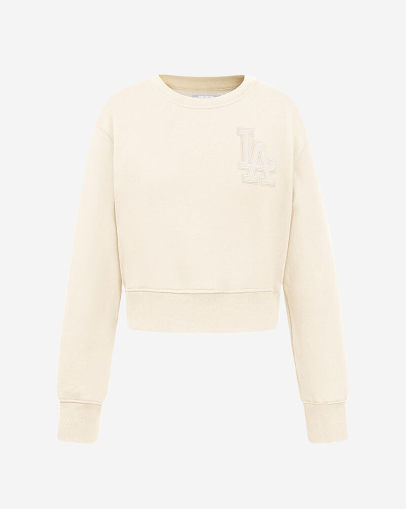 PRO STANDARD Big Girls' Los Angeles Dodgers Neutral Fleece Crewneck LLDBC315038-EGG cream 1