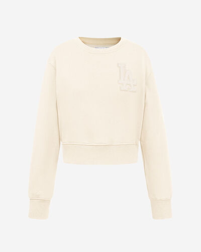 Big Girls' Los Angeles Dodgers Neutral Fleece Crewneck