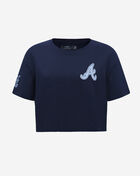 PRO STANDARD Atlanta Braves Varsity Blues Boxy Tee LABA39087-MDN Blue 1