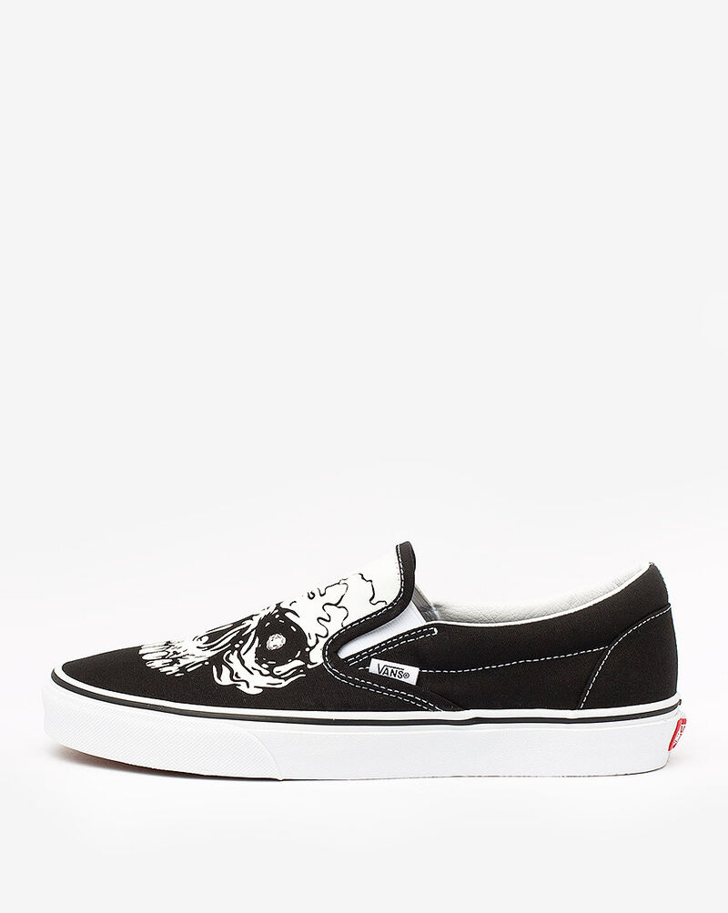 vans slip on beauty skull