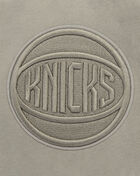 New York Knicks Neutral Drop Shoulder Fleece Pull Over Hoodie