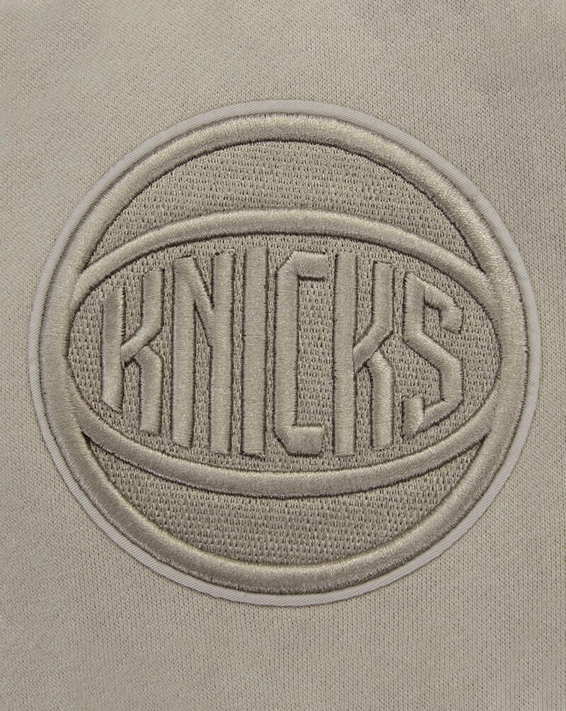 PRO STANDARD New York Knicks Neutral Drop Shoulder Fleece Pull Over Hoodie BNK558144-TAU Beige 4