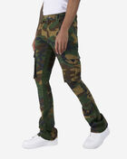 Stacked Cargo Twill Pants