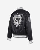 PRO STANDARD Oakland Raiders Retro Classic Rib Satin Jacket FORU43612-BGY Black 3
