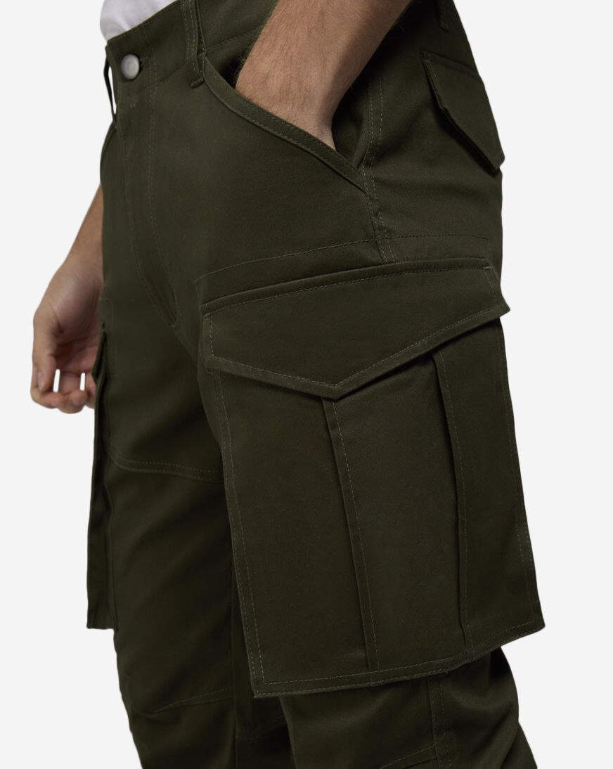 Shop American Stitch Basic Twill Cargo Pant HD18107-OLV green