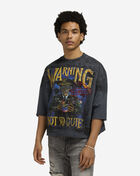 First Row Warning Not So Quiet Cropped Tee FRM1002-GRY Grey 1