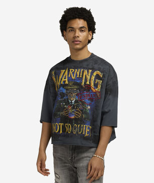 Warning Not So Quiet Cropped Tee