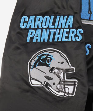 Carolina Panthers Mash Up Rib Satin Jacket 