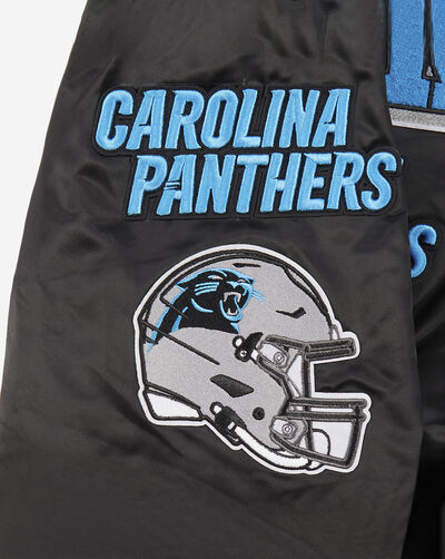 Carolina Panthers Mash Up Rib Satin Jacket 