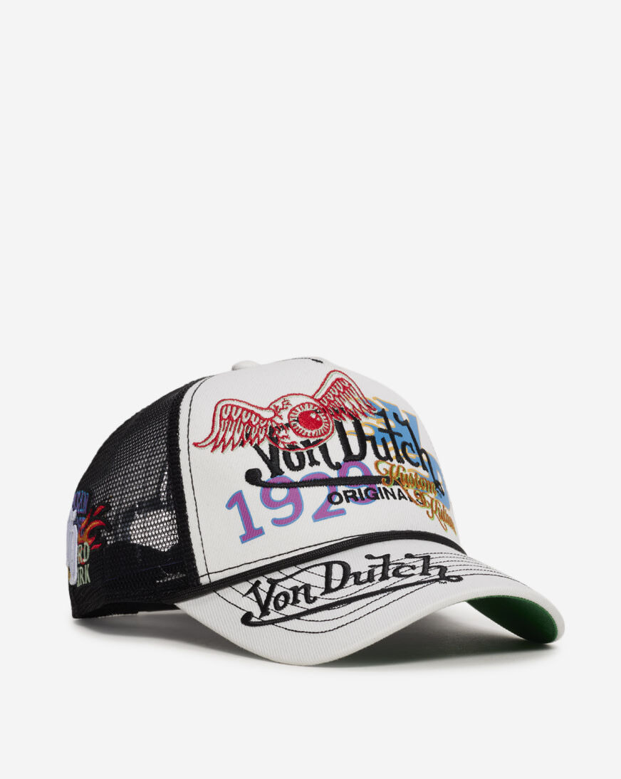 Shop Von Dutch Overlap Trucker Hat VDHH0115 white | SNIPES USA