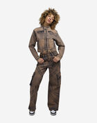 American Bazi Colored Washed Moto Denim Jacket  RJK-9905 Brown 4