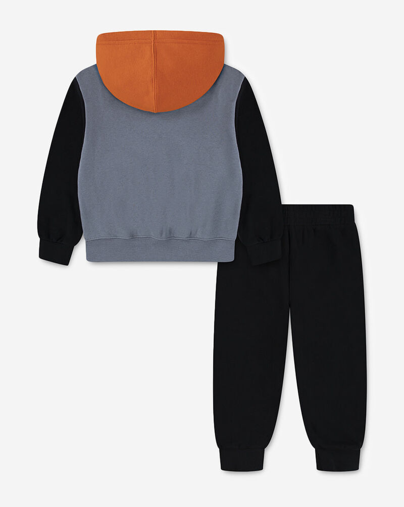 Jordan Toddler Colorblock Hoodie Set 75F118-J8F Black 3