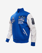 PRO STANDARD Hampton University Homecoming Varsity Jacket CHA671579-RWH Blue 2