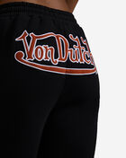 Von Dutch Thigh Cut Wide Leg Fleece Pant 7VND3B0795SN Black 4