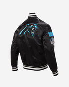 PRO STANDARD Carolina Panthers Mash Up Rib Satin Jacket  FCP6410406-BLK Black 3