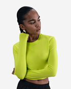 Nike NSW Chill Knit Slim Long-Sleeve Cropped Top HF5322-389 Green 3