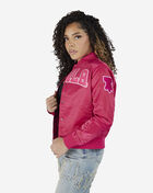 Philadelphia 76ers Triple Pink Satin Jacket