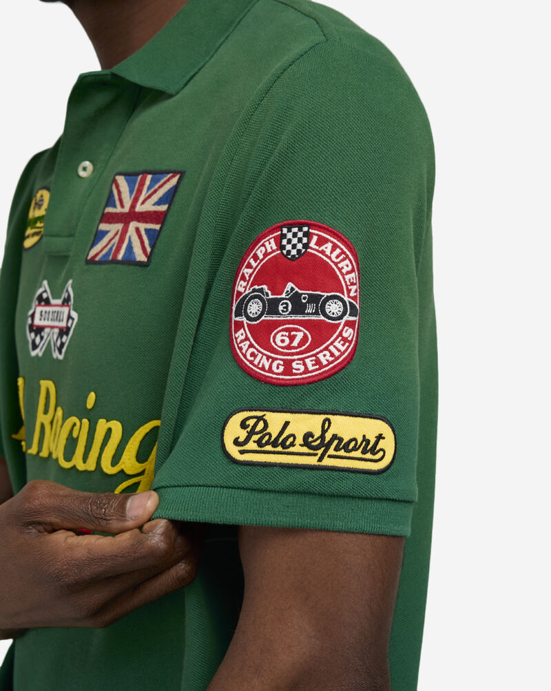Polo Ralph Lauren Classic Fit Racing Mesh Polo Shirt 710972345001-GRN Green 3