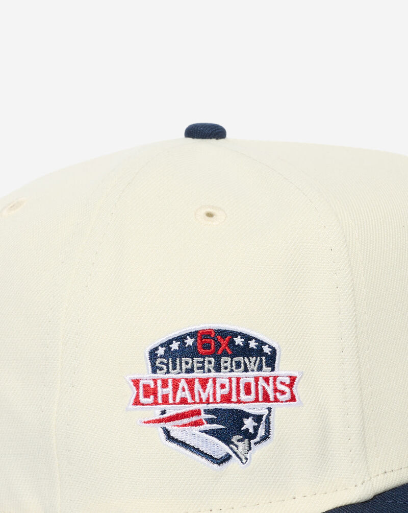 New Era 9Fifty New England Patriots Curve A-Frame Snapback Hat 71094934 cream 2