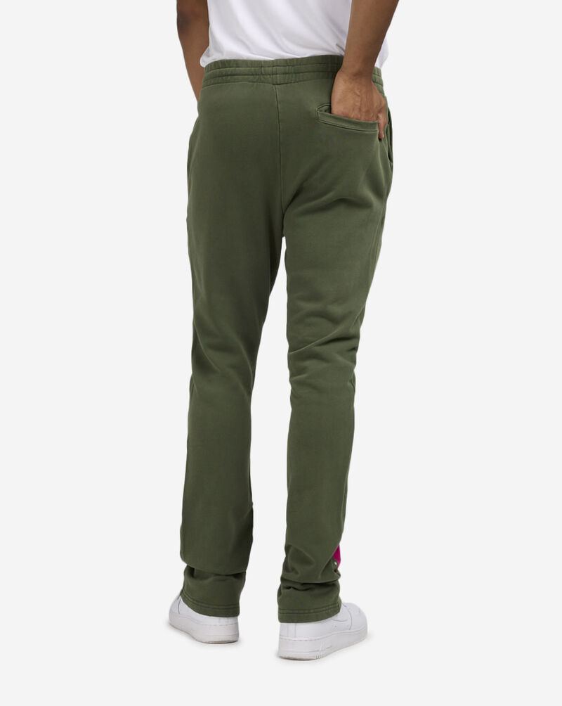 First Row Fleece Pant With Patches FRB2468S-OLV Green 2