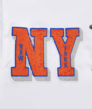 New York Knicks Mash Up Rib Satin Jacket