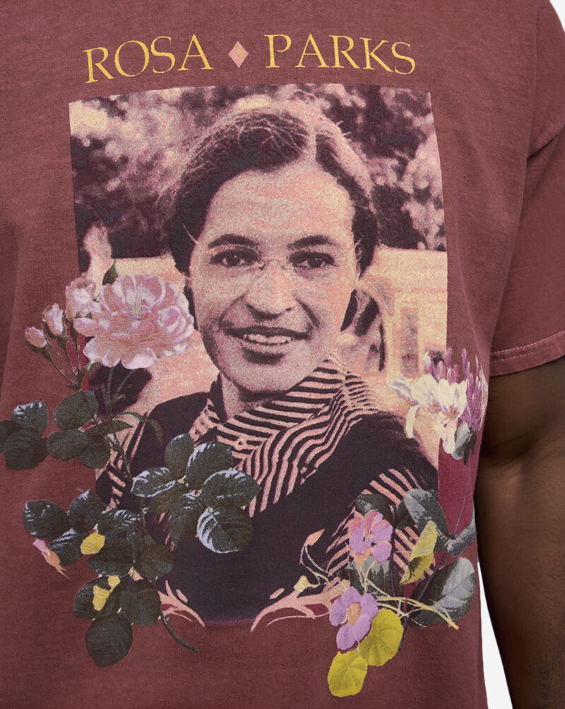 Graphic Tees Rosa Parks Flowers Tee ROP1200XX Red 3