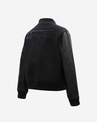 Las Vegas Raiders Triple Black Wool Varsity Jacket