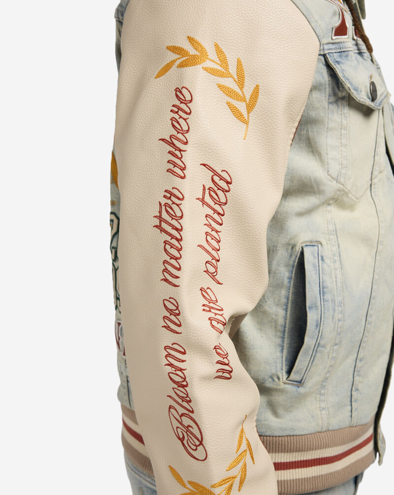 Smoke Rise Vintage Rip Repair Denim Jacket JJ24108SNZ-BLU Blue 3