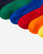 Colorful 6Pk 1/4 Socks